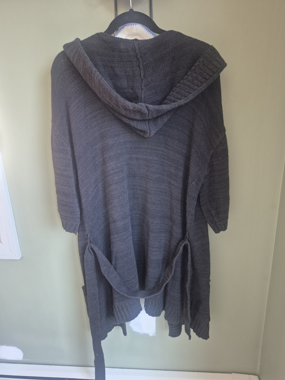 New York & Company Size XL Black Hooded Cardigan - Picture 3 of 3